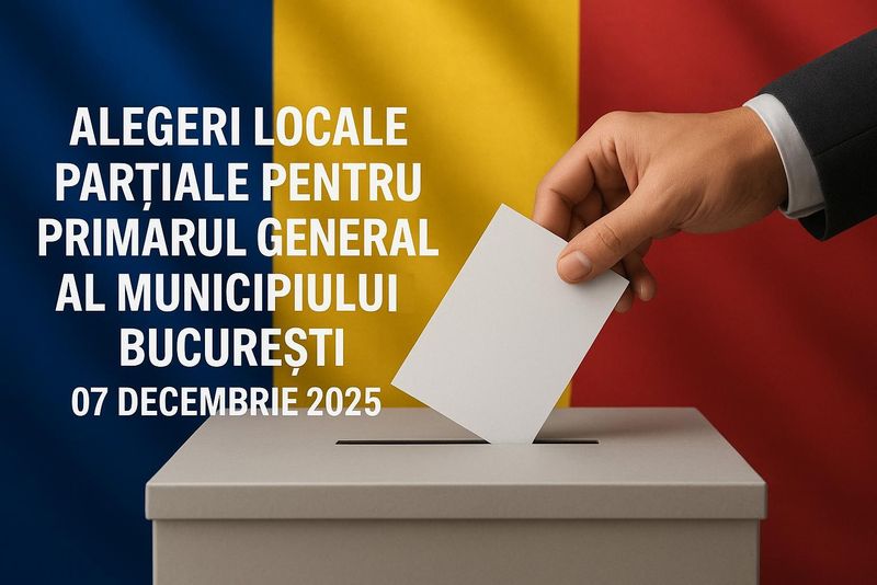 Alegerile pentru noul primar al Capitalei vor avea loc pe 7 decembrie 2025