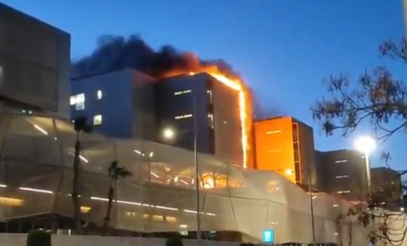 incendiu spital, spania 