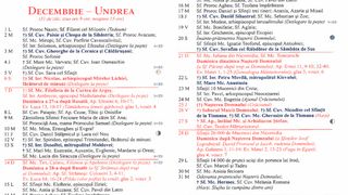 Calendar ortodox decembrie 2025