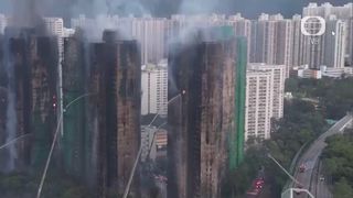VIDEO Crește bilanțul morților &icirc;n incendiul din Hong Kong: 128 de morți. Peste 200 de persoane sunt date dispărute