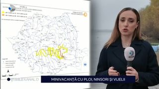 VIDEO Mini vacanță cu alerte meteo: ploi, ninsori, viscol și risc de inundații până pe 1 decembrie