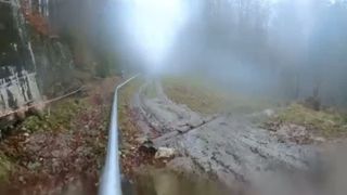 VIDEO Sinaia inaugurează cel mai lung traseu de sănii din estul Europei