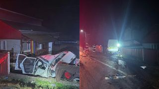 Accident mortal în Suceava! Un bărbat și-a pierdut viața pe loc, după ce o mașină și o dubă s-au ciocnit puternic