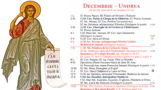 Ce sărbătoare este &icirc;n Calendarul ortodox pe 2 decembrie 2025?