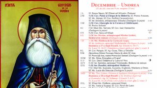 Ce sărbătoare este în Calendarul ortodox pe 3 decembrie 2025?