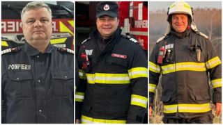 Trei pompieri au devenit îngeri păzitori pentru o familie din Iași. Erau în timpul liber, dar au intervenit de urgență atunci când au văzut fumul negru