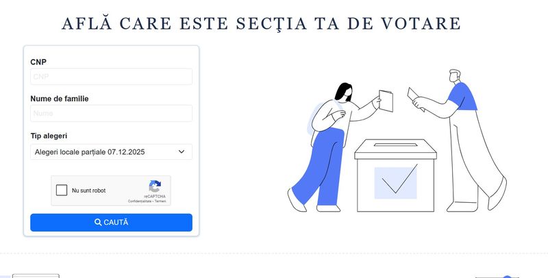 Registrul electoral: Cum afli secția de votare la care ești arondat
