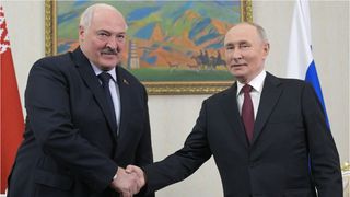 Aleksandr Lukasenko, președintele din Belarus, alături de aliatul nr.1, Vladimir Putin