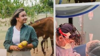 A dat halatul de medic pe cizmele de fermier