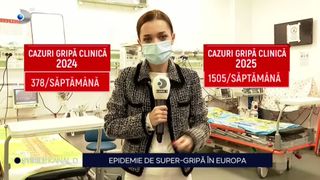 VIDEO Supergripa lovește Europa: Spitale pline, școli închise și creșteri alarmante ale cazurilor de îmbolnăviri în România