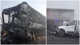 VIDEO Dezastru pe autostradă! 13 persoane au murit și peste 150 au fost rănite