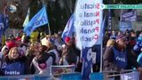 VIDEO Sindicaliștii, protest &icirc;n fața Palatului Cotroceni
