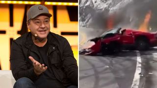 VIDEO Momentul șocant &icirc;n care milionarul Vince Zampella, creator de jocuri video, intră cu bolidul Ferrari &icirc;ntr-un zid și mașina sa ia foc