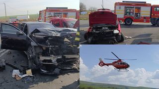 Accident grav &icirc;n Constanța: 10 răniți, printre care patru copii. A fost solicitat elicopterul SMURD. Printre victime se află și o familie de medici