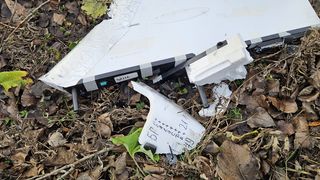 Dronă rusească prăbușită &icirc;n Vaslui, 25 noiembrie