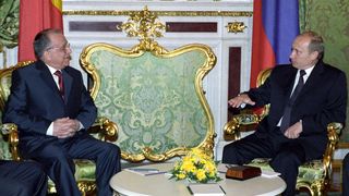 Ion Iliescu, &icirc;nt&acirc;lnire cu Vladimir Putin &icirc;n 2003