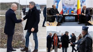 Premierul olandez Dick Schoof, primit de șeful Guvernului, Ilie Bolojan. Cei doi au vizitat trupele NATO de la C&acirc;mpia Turzii