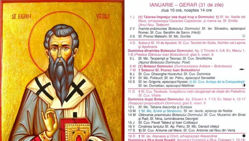 Sfântul Vasile - 1 ianuarie 2026
