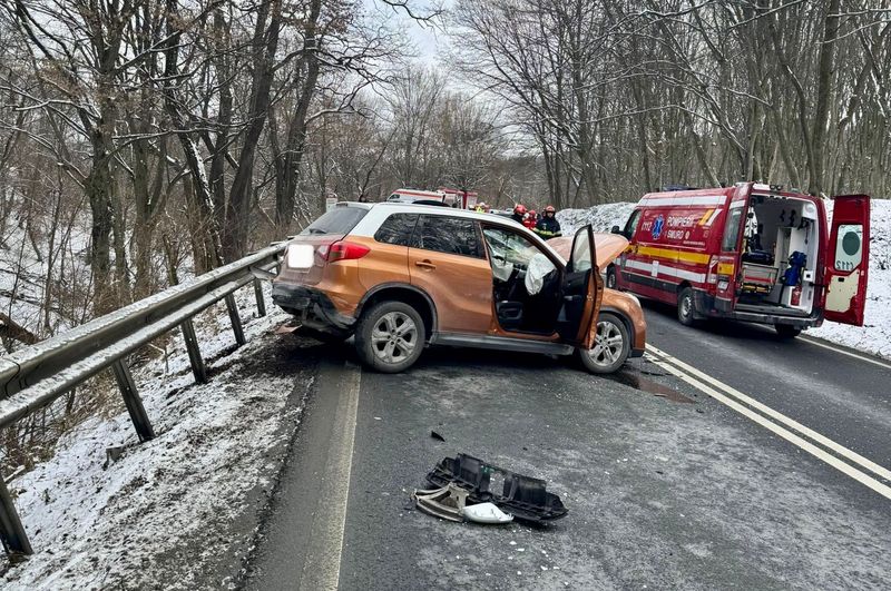 accident DN 1, trafic blocat