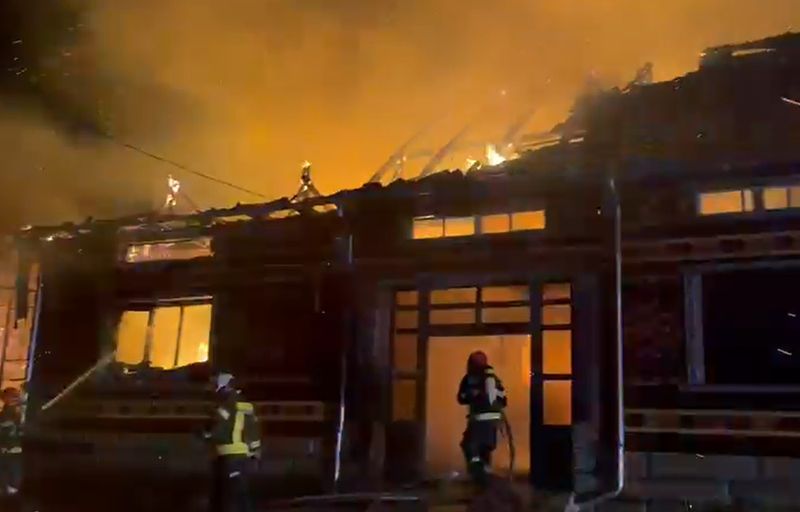 incendiu caras-severin, barbat ars