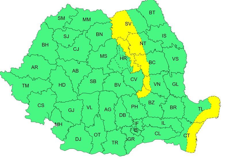 cod portocaliu viscol, cod galben ploi 