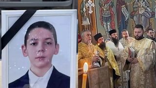 Imaginile durerii de la &icirc;nmorm&acirc;ntarea lui Matei, fiul preotului care a murit &icirc;n ziua de Bobotează! Mama și fratele său se află &icirc;n continuare &icirc;n stare gravă la spital