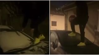 VIDEO Două mașini din Drobeta-Turnu Severin, vandalizate de un minor de 16 ani. T&acirc;nărul a primit o provocare pe TikTok