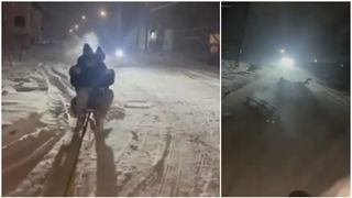 Două adolescente, călcate de o mașină după ce au căzut de pe sania trasă de alt autoturism. Detalii șocante despre accident