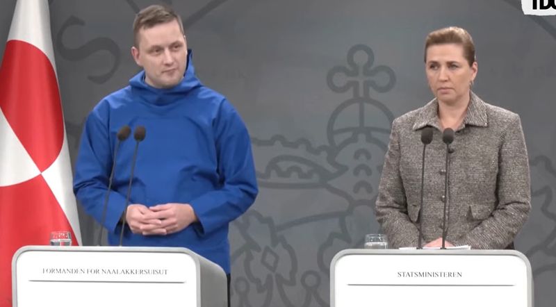 Premierul din Groenlanda, Jens-Frederik Nielsen, conferință comună la Copenhaga cu șefa guvernului danez