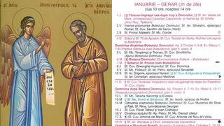Ce sărbătoare este &icirc;n Calendarul ortodox pe 16 ianuarie 2026?