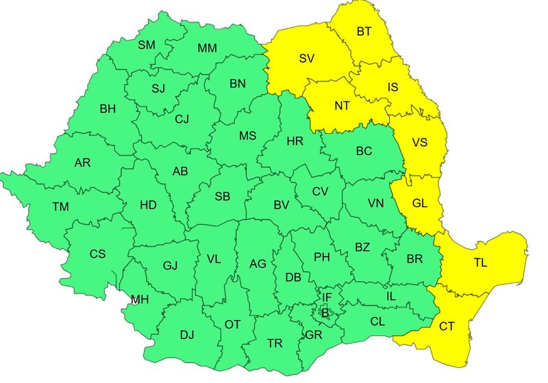 cod galben ger, avertizare anm 