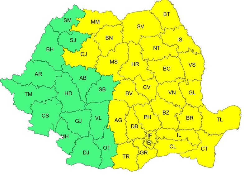 cod galben ger, avertizare anm 