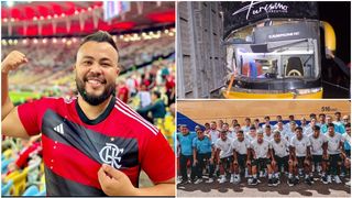 Autocarul &icirc;n care se afla echipa Aguia de Maraba