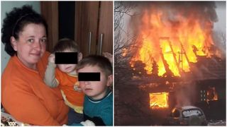 VIDEO &Icirc;n plină iarnă, o familie a pierdut agoniseala de o viață. Focul a mistuit complet locuința oamenilor și i-a lăsat pe drumuri