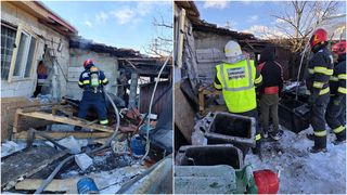 Explozie puternică &icirc;ntr-o casă din Lupeni! Un bărbat de 53 de ani a murit