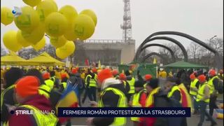 VIDEO Mii de fermieri europeni, inclusiv rom&acirc;ni, protestează la Strasbourg &icirc;mpotriva acordului comercial Mercosur