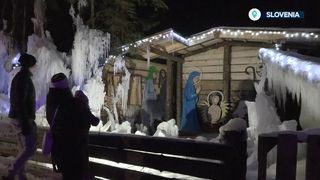 VIDEO Satul de gheață din Slovenia, atracție turistică