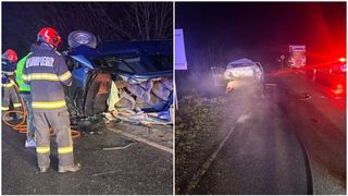 Dubă cu muncitori, implicată &icirc;ntr-un accident mortal &icirc;n Buzău. Sunt și răniți