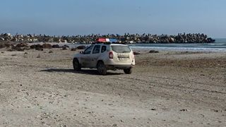 Alertă la Marea Neagră. Mină marină eșuată pe plaja de la Midia