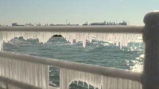 VIDEO &bdquo;Regatul de gheață&rdquo; din Constanța