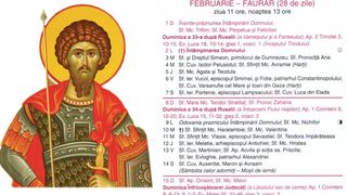Ce sărbătoare este &icirc;n Calendarul ortodox pe 8 februarie 2026?
