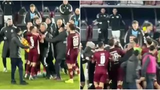 VIDEO Cristiano Bergodi, antrenorul U Cluj, bătaie după meci