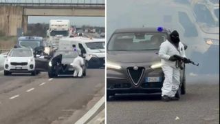 VIDEO Atac armat pe o autostradă din Italia