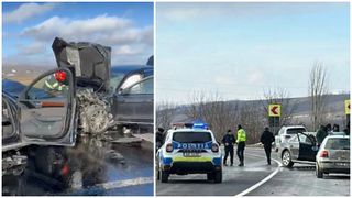 VIDEO O gravidă, &icirc;n stare gravă după accidentul mortal de pe DN 24. Un bărbat de 45 de ani nu a supraviețuit impactului din Iași