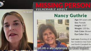 VIDEO Mama unei celebre prezentatoare TV din străinătate, dispărută de 10 zile. Unde a fost văzută femeia pentru ultima dată