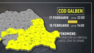 VIDEO Iarna revine &icirc;n forță &icirc;n Rom&acirc;nia! Cod galben de ninsori și viscol