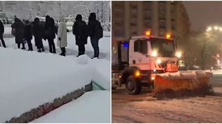 VIDEO &bdquo;&Icirc;n București e dezastru&rdquo;. Capitala, &icirc;ngropată &icirc;n zăpadă. Traficul din oraș a fost afectat din cauza zăpezii