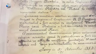 VIDEO Au găsit o scrisoare &icirc;n statuia lui Ștefan cel Mare din Iași