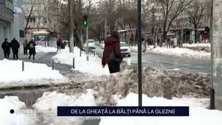 VIDEO Bucureștiul, transformat &icirc;n patinoar după cel mai intens episod de iarnă. Număr record de pacienți