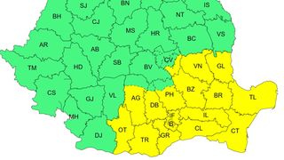 cod galben ninsori, avertizare ANM 